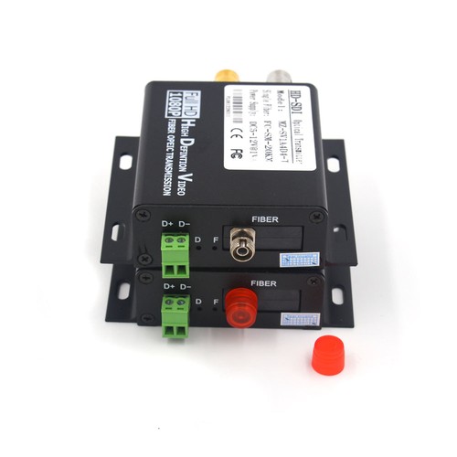 HD SDI Video Audio Over Fiber Optic Media Converters Singlemode Single Fiber FC - Foto 5 di 8