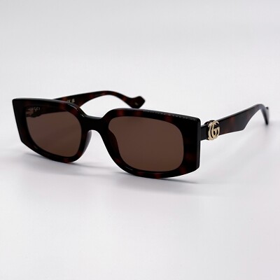 NEW GUCCI GG1534S 002 HAVANA BROWN SQUARE WOMEN SUNGLASSES