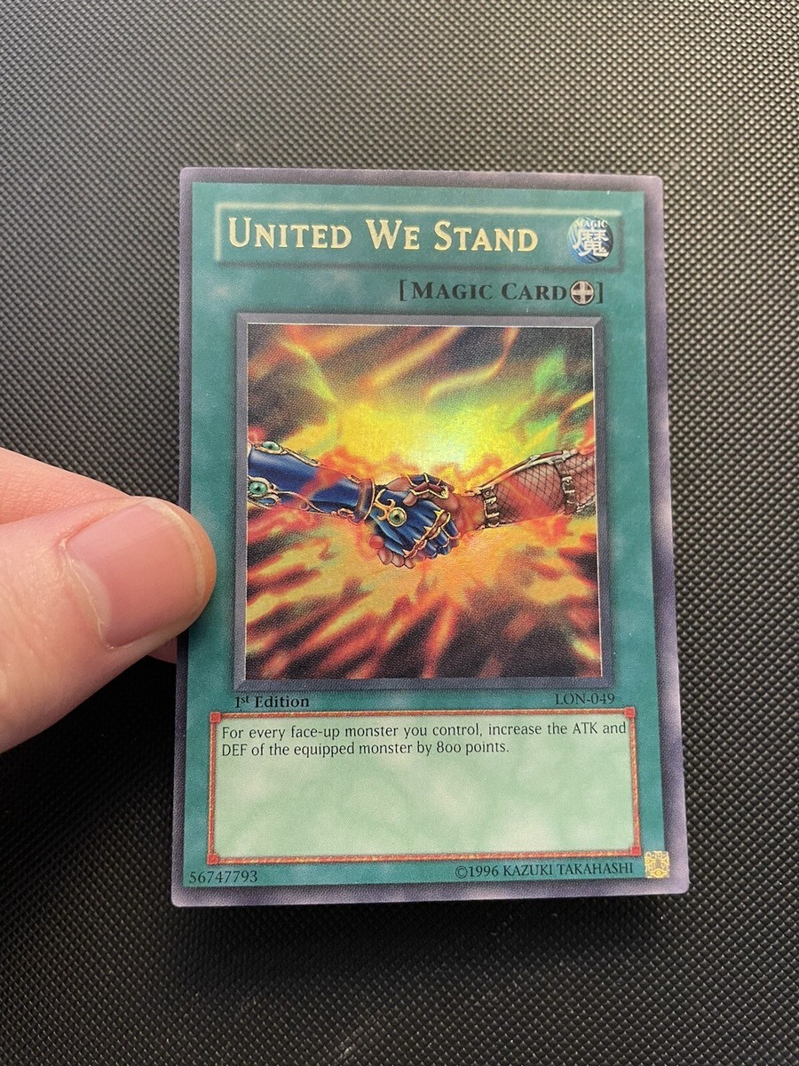 united we stand yugioh card Yugioh United We Stand (Lon049) Labyrinth of Nightmare 1st Edition Ultra Rare