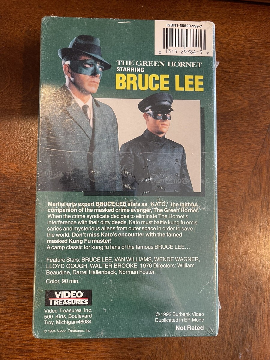 1992 The Green Hornet (1974) Video Treasures VHS - Bruce Lee