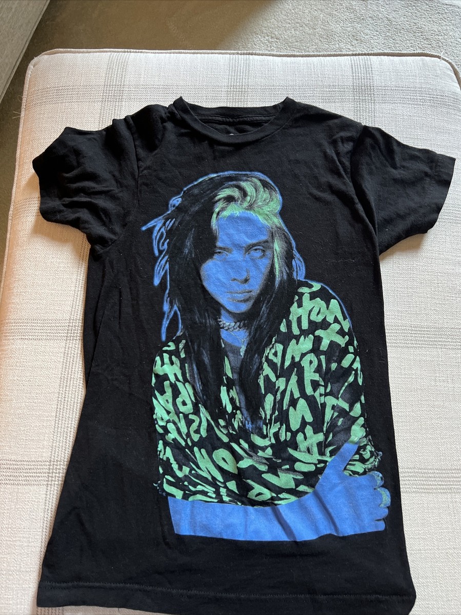 billie eilish Tシャツ Billie Eilish T-shirt Unisex Adult Size XXL White Music Tour Merch