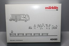 Märklin Leerkarton 40480 Ergänzungs-Set Tunnelrettungszug Spur H0