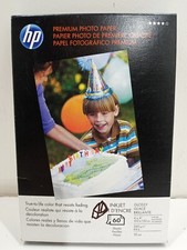 HP PREMIUM PHOTO PAPER GLOSSY 60- 4X6 SHEETS Q1989A NEW Factory Sealed