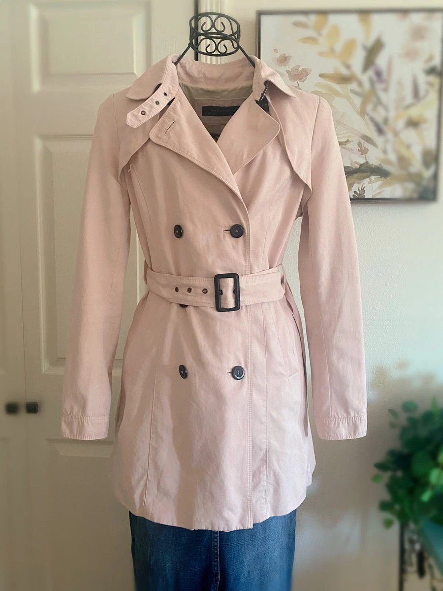 Zara cream trench clearance coat