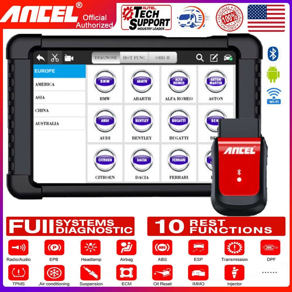 X6 OBDII Auto All-System Car Scan Tool Diagnostic Kit Bluetooth Scanner Dongle-image