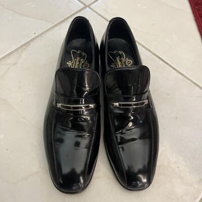 Men’s Florsheim Designer Collection Black Patent Leather 1/2 D 