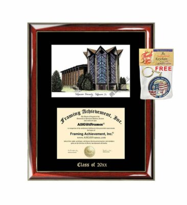 Valparaiso University Graduation Custom Frame Emboss Lithograph Diploma Degree F