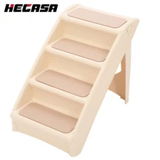 For High Bed 4 Non-slip Steps Foldable Pet Dog Stairs/Steps Pet Ladder Ramp New