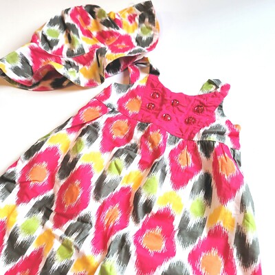 Gymboree 2T Batik Summer iKat Gem Dress Sunhat Set NWT Retail 2011