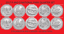 2017 America the Beautiful Quarter P & D 10 Coin Set UNC *ON HAND*