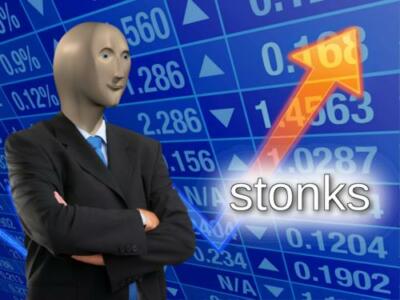 STONKS MEME GLOSSY POSTER PICTURE PHOTO PRINT BANNER stock market lol funny 6502