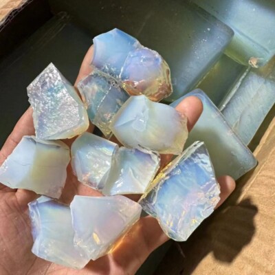 Raw Rough Opalite Rocks Crystal Mineral Chunks Specimens Home Healing Decor 1PC
