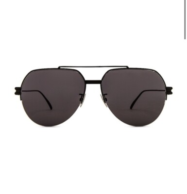 Bottega Veneta BV1046S 001 Metal Double Bridge Pilot Black  display picture 1