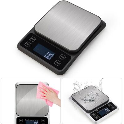 Premium Wiederaufladbare Küchenwaage - USB 5kg Lebensmittelwaage