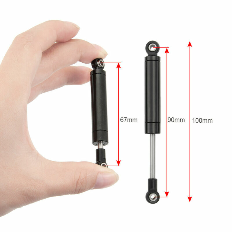 4Pcs 90mm Alloy Metal Shock Absorbers For SCX10 Wraith TF2 TRX4 1/10 RC Car US