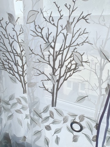 stunning hand made curtain, net curtain, wide, artist design Italy Christmas - Picture 6 of 12