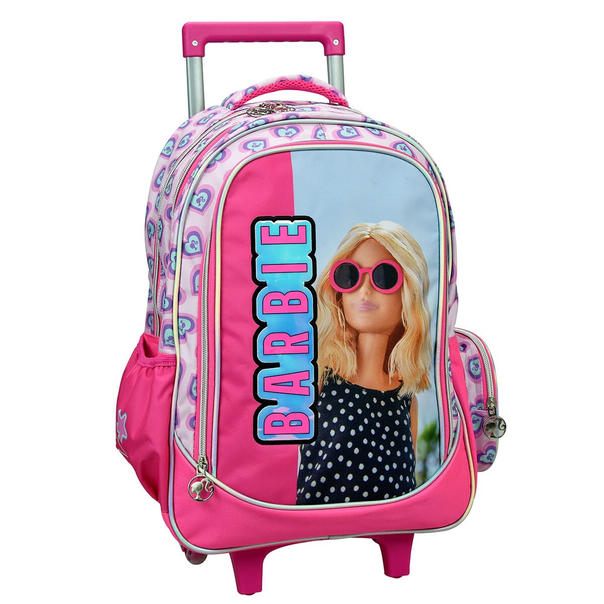 Barbie Bambola Grande Zaino Trolley con Ruote Scuola Elementare Bambina Ragazza