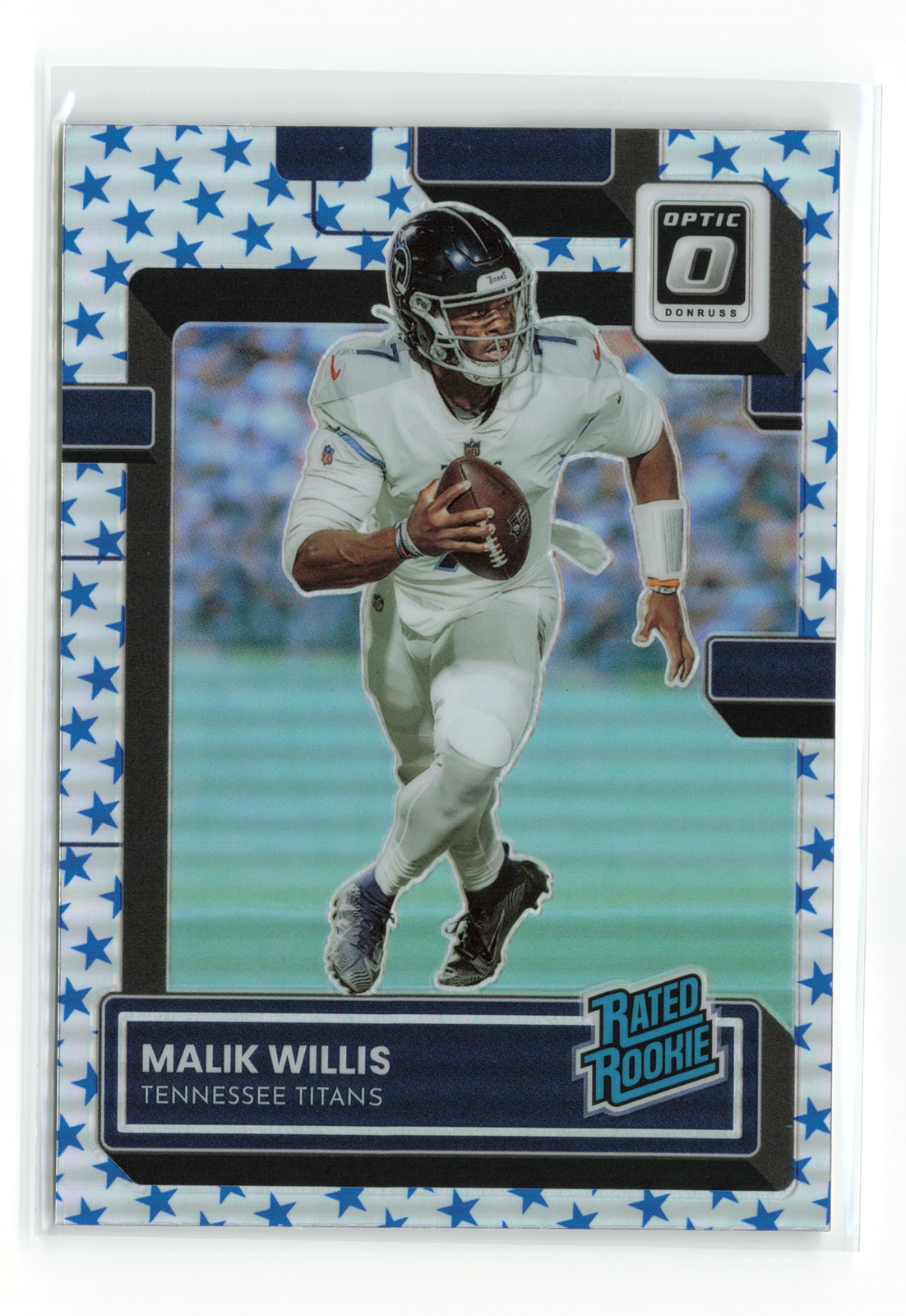 MALIK WILLIS #203 2022 PANINI DONRUSS OPTIC TITANS ROOKIE RC STARS