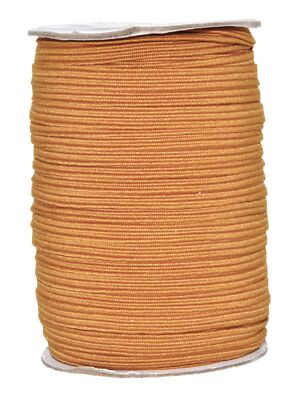 Russet Brown Elastic Bands 1/4 Flat Elastic Cord Stretch Strap - 6mm 50 Yds R...