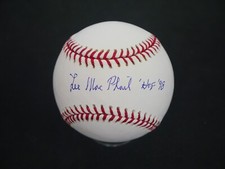 LEE MACPHAIL SIGNED OMLB BASEBALL WITH 