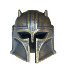 Solid Brass Warrior Helmet Bead DIY Lanyard Paracord Beads Knife Bracelet EDC