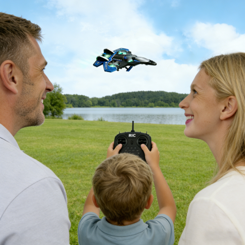 Remote Control Jet Fighter, 2.4GHz RC Aircraft with Stunt Flight, Drone ...