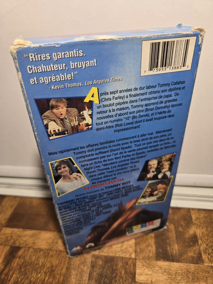 Tommy Boy Vhs 1995 (VF FRANÇAIS QUÉBEC) Chris Farley David Spade - Image 2 of 2