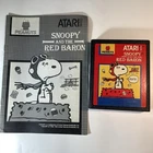 Snoopy and the Red Baron (Atari 2600, 1983) Cartridge & Manual - Tested & Works