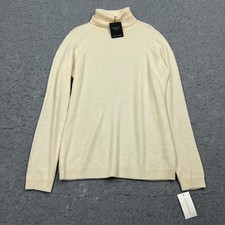 NEW Charter Club Cashmere Sweater Women's Small Cream 100 2-ply Knit Turtleneck