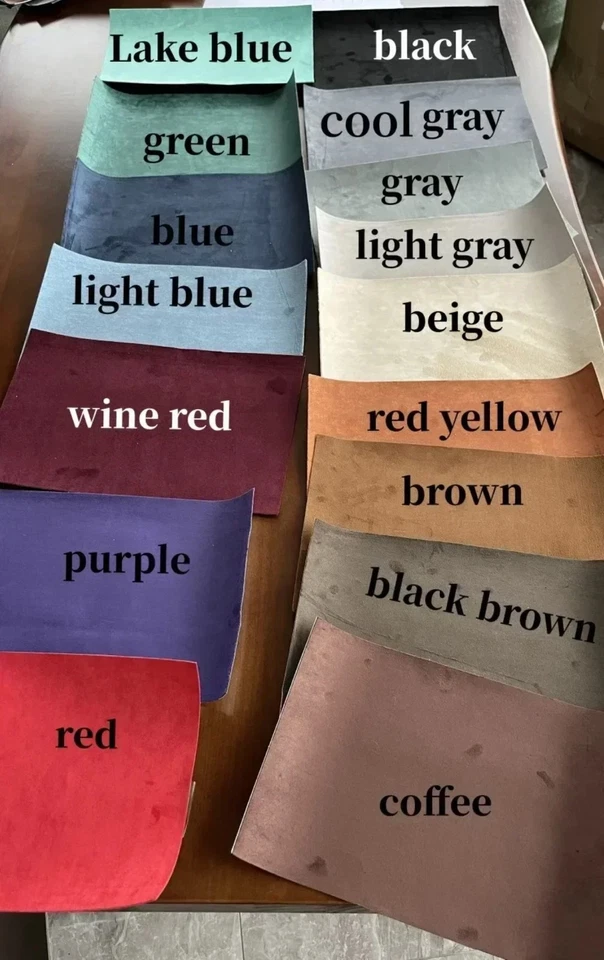 Tela de gamuza sintética por metro envoltura elástica hágalo usted mismo tapicería interior de automóvil artesanía Foto 4 de 4