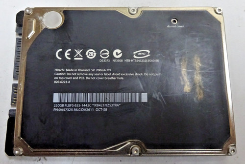 HITACHI * HTB-HTS543232L9SAO * 250 GB *** SATA HDD Notebook 2,5 Zoll #NFP1585