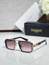 Balmain B-I BPS-278 Sunglasses 57-19-145 Square Frame Unisex UV400