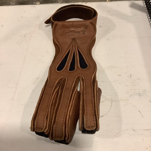 American Leathers Big Shot Archery Shooting Glove Deer Leather Large Preowned