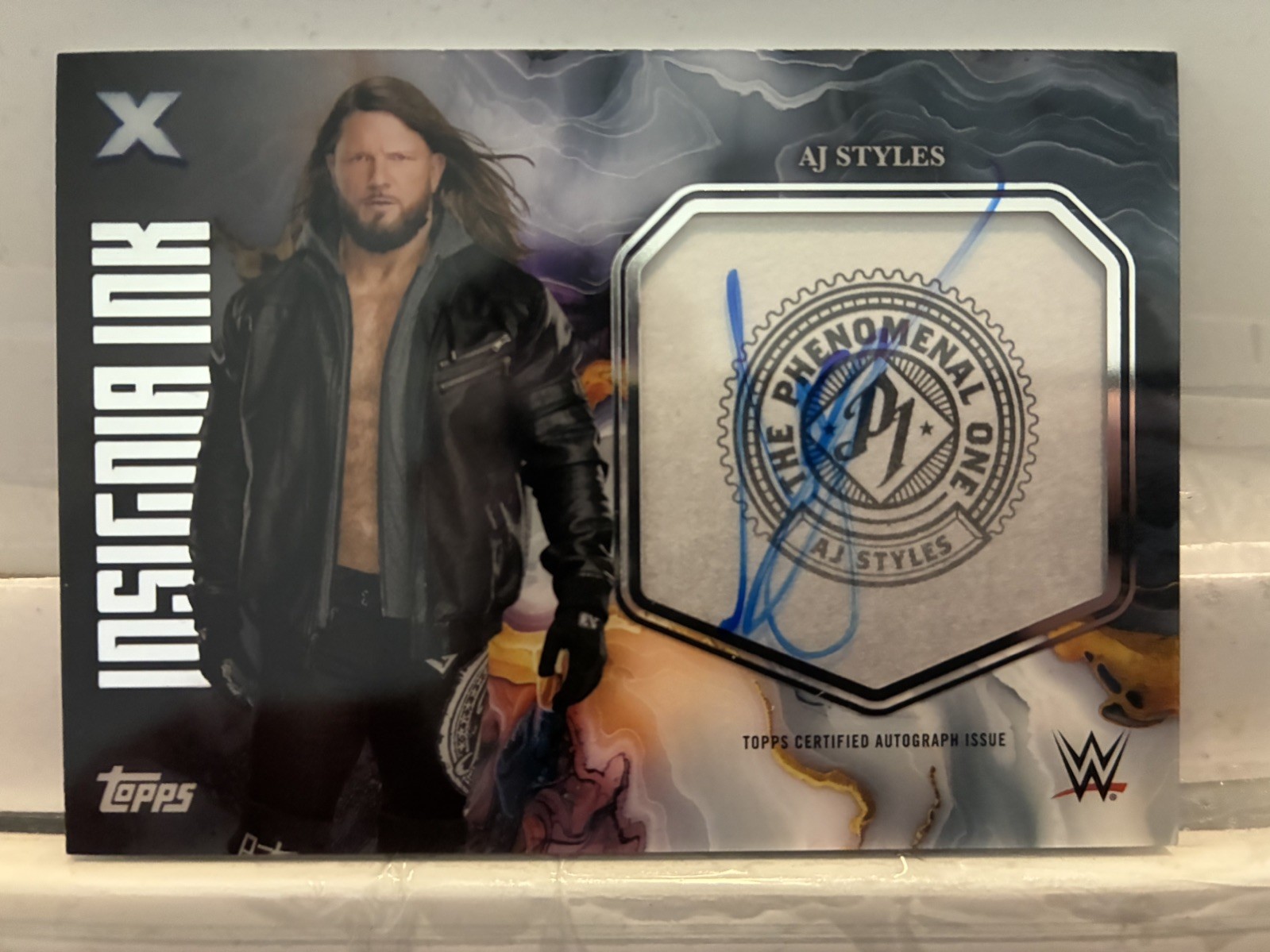 2025 Topps Exalted WWE Insignia Ink AJ Styles Auto #INI-AJS