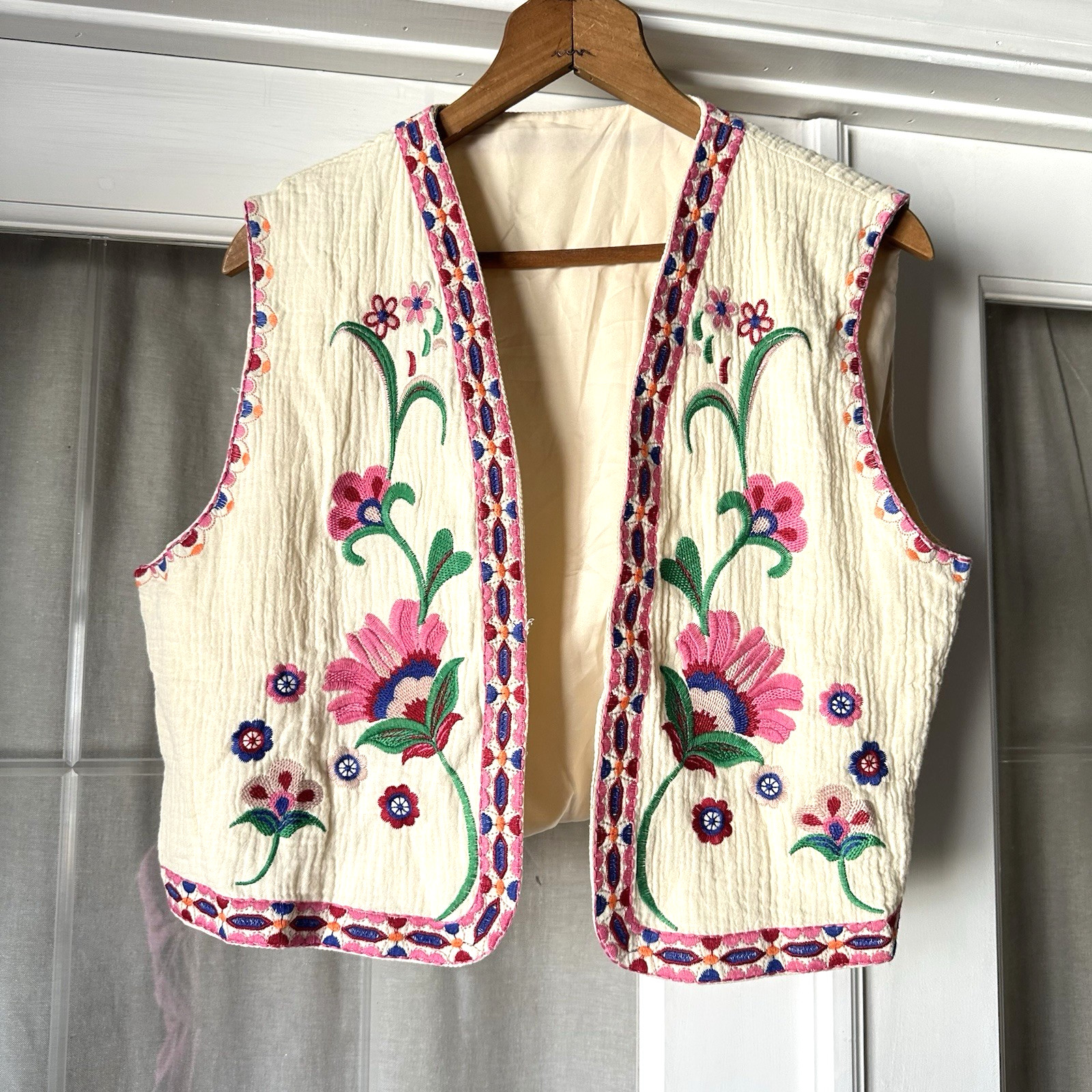 Vintage Hand Embroidered Hungarian Matyo Crop Top… - image 12