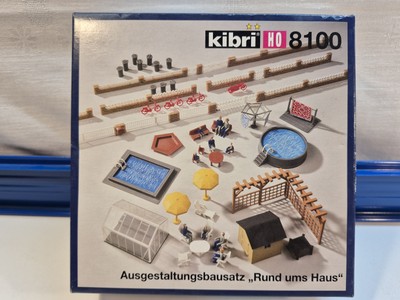 Kibri H0 Bausatz 1:87, 8100 Ausgestaltungsbausatz Rund ums Haus