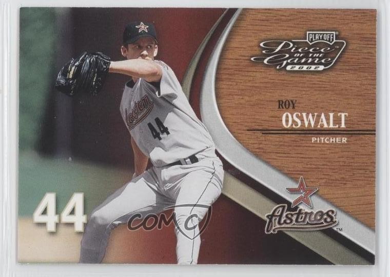 2002 Playoff Piece of the Game Roy Oswalt #45 0nr3