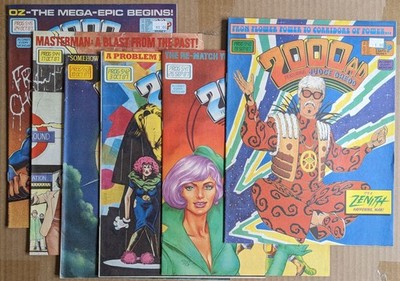 2000 AD # 540, 541, 542, 543, 544, 545 UK Mags Konvolut 1987 JUDGE DREDD ZENITH