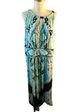 Avenue Size 18 Plus Size Gladiator Style Maxi Slinky Dress
