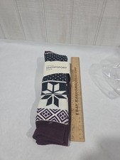 Alpine Design Girl  s Snow Sport Over-the-Calf Socks - 2-pack - Size Small 13k-4Y