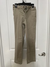 Boys Dickies Khaki Pants Size 14 Adjustable Waist