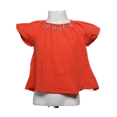 Zara Girls Casual Collection, Top, Größe: 110, Rot, Baumwolle, Einfarbig #SkX