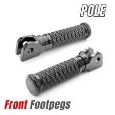 CNC Black Front Foot Pegs POLE For Honda CBR650F 14 15 16 17 18