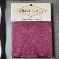 Royal Palace Damask Vintage Luxury Tablecloth 60"x118' Oblong