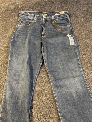 Lee Instantly Slims Straight Leg Jeans Size 14 Medium NWT High Rise Ellis