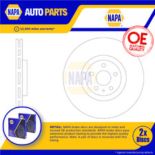 2x Coppia Dischi Freno Ventilati Adatti a VOLVO XC40 536 Anteriori 2020 su 345mm Set NAPA Nuovi