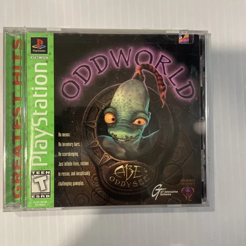 Oddworld Abe's Oddysee Sony PlayStation 1 PS1 Complete Manual CIB