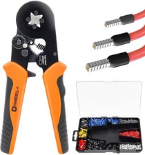 Ferrule Crimping Tool, AWG 23-7 Wire Crimper ...