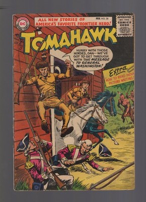 Tomahawk #38 - DC Comics Frontier Western 1956 - Lower Grade Plus Plus
