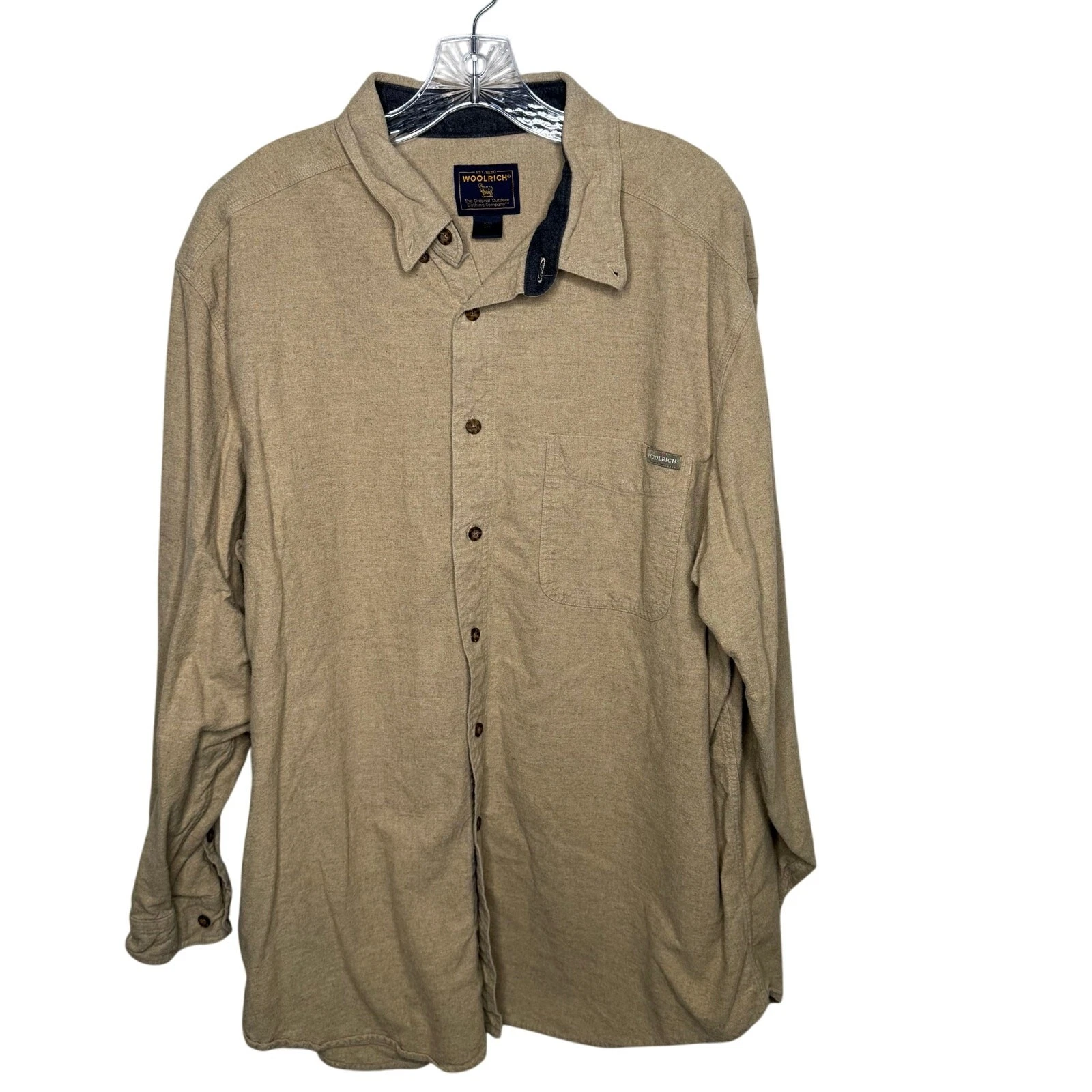 Woolrich Men’s 2XL Tan Button Front Shirt Outdoor Flannel Casual Long Sleeve
Opens in a new window o